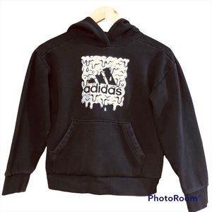 Adidas Pullover Hoodie Black Size M